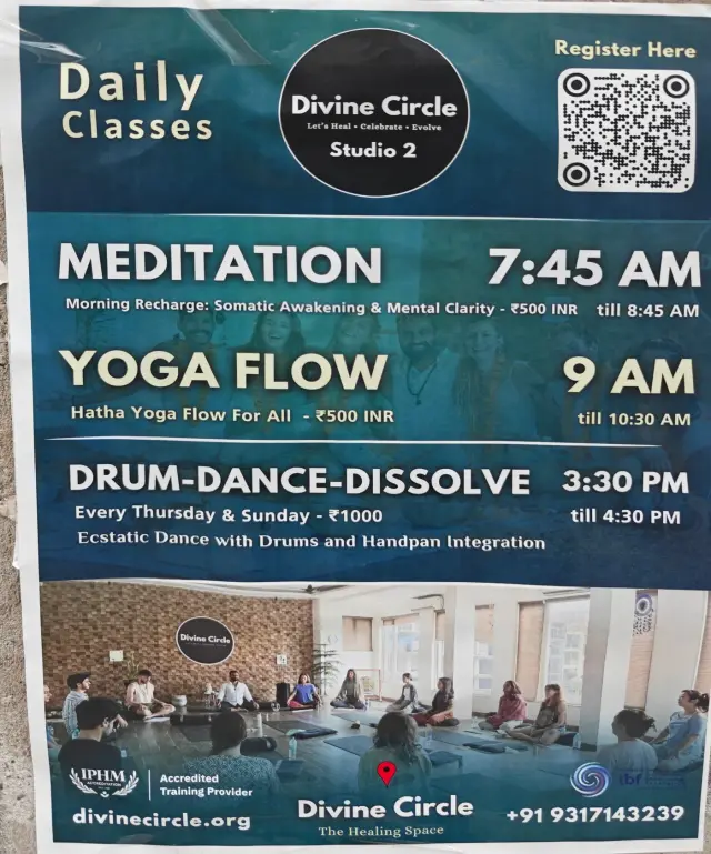 Flyer: Divine Circle daily classes